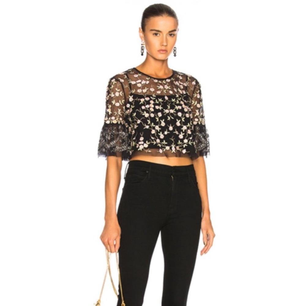Needle & Thread embroidered top NWOT